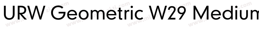 URW Geometric W29 Medium字体转换